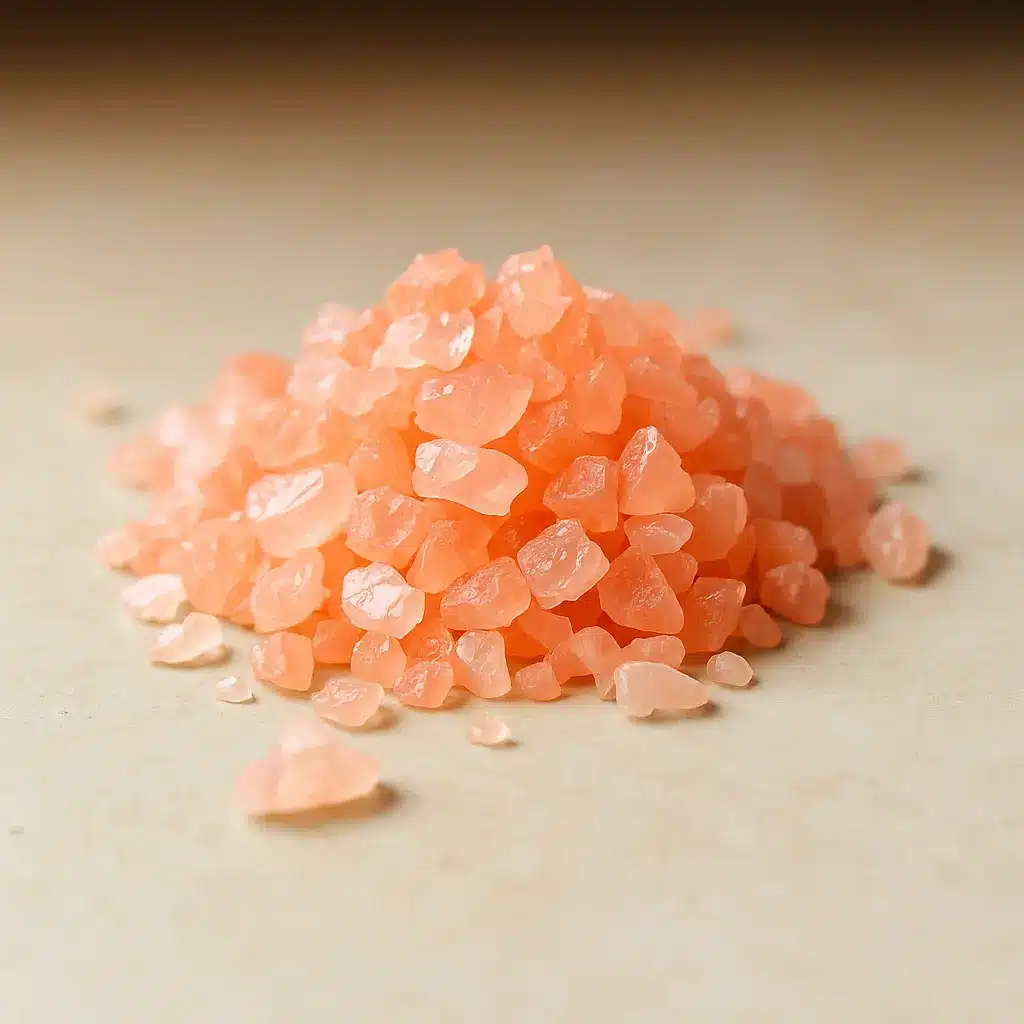 Pink salt detox drink with lemon and mint for morning weight loss